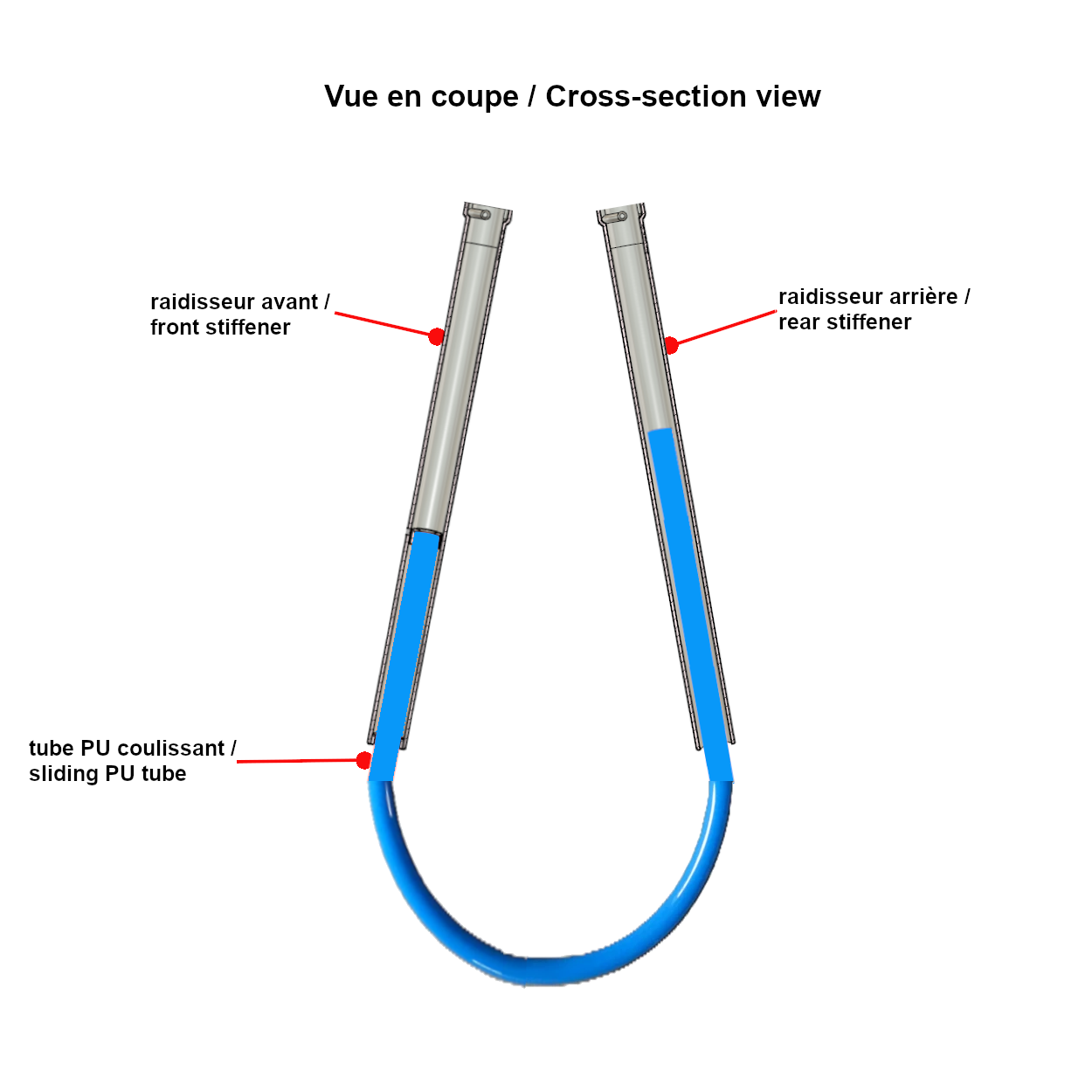 Paire bouts de harnais EZ-TRIM Pro Foil 28'' à 45''